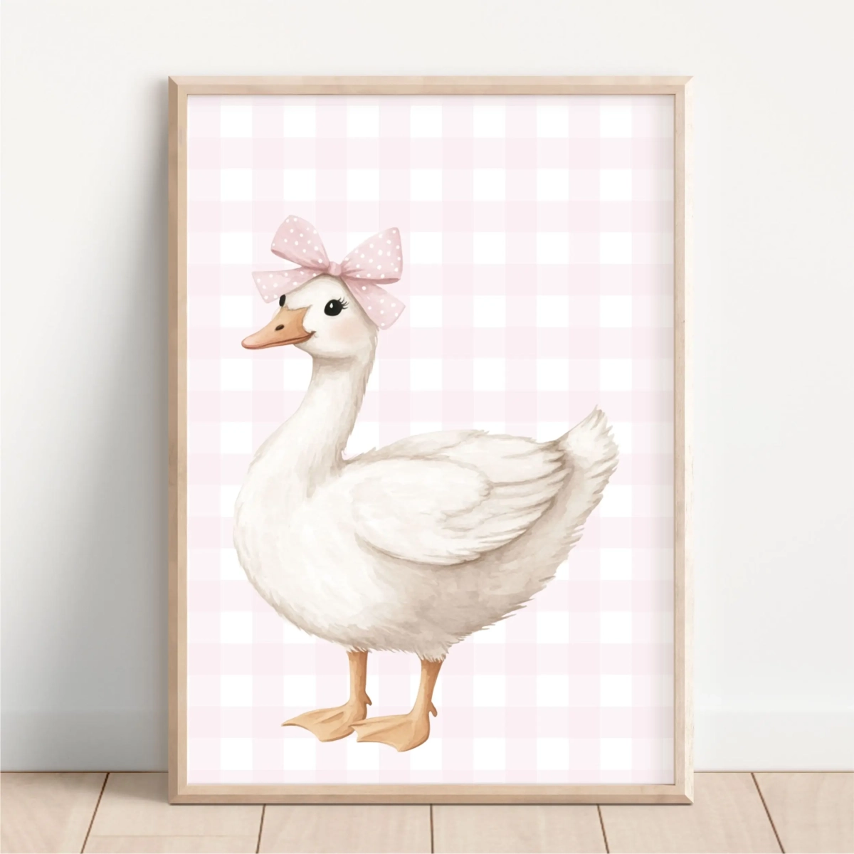 Plakat Gąska z kokardką na ścianę dla dzieci – Mała Pracownia