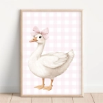 Plakat Gąska z kokardką na ścianę dla dzieci – Mała Pracownia