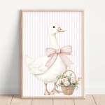 Gąska z koszykiem – plakat dla dzieci – Mała Pracownia