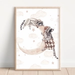 Plakat Śpiące Szopy – ilustracja do pokoju dziecka – Mała Pracownia