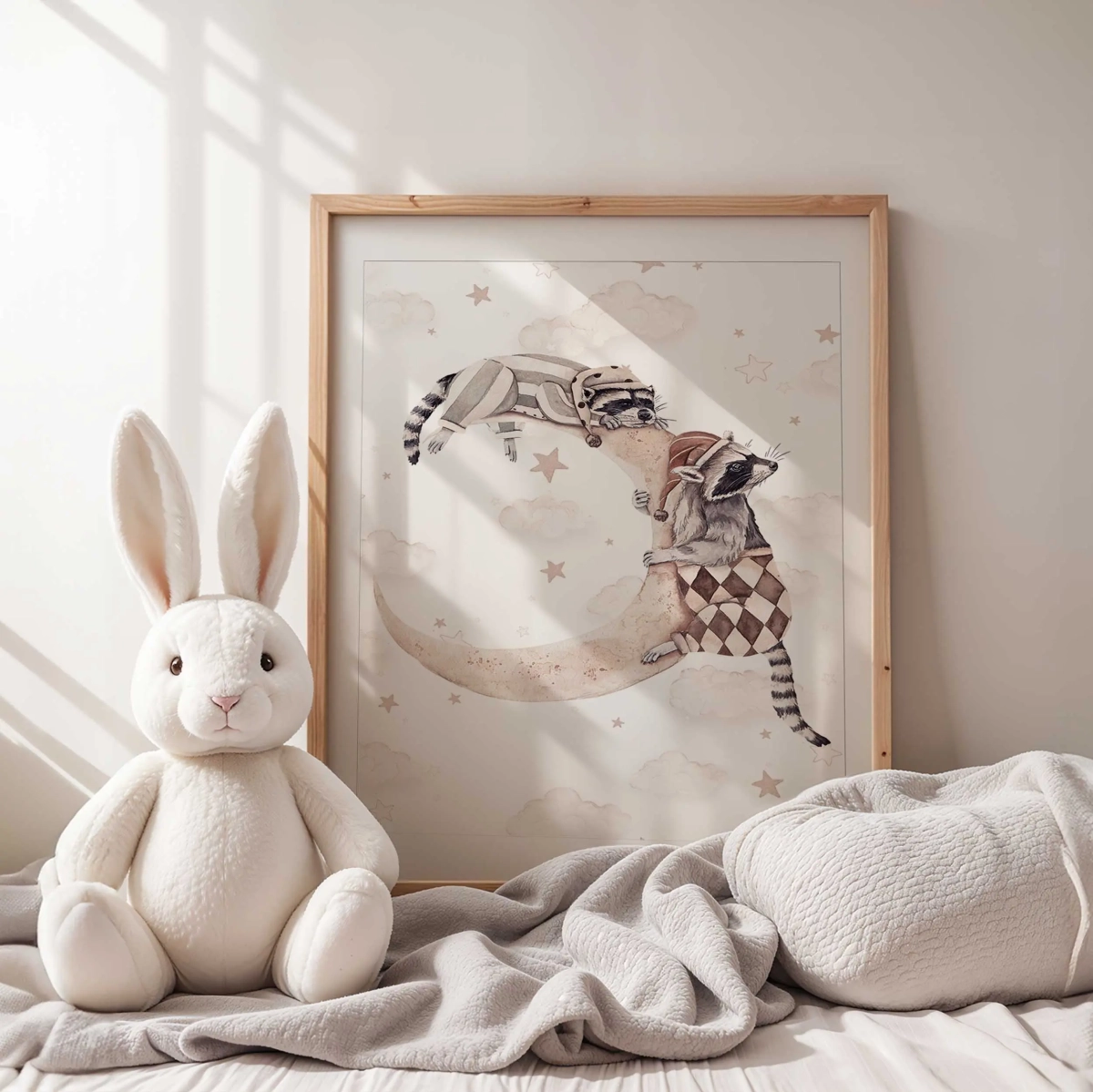 Plakat retro szopy – dekoracja ścienna dla dzieci – Mała Pracownia