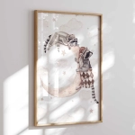 Plakat szopy na księżycu – dekoracja dla dzieci – Mała Pracownia