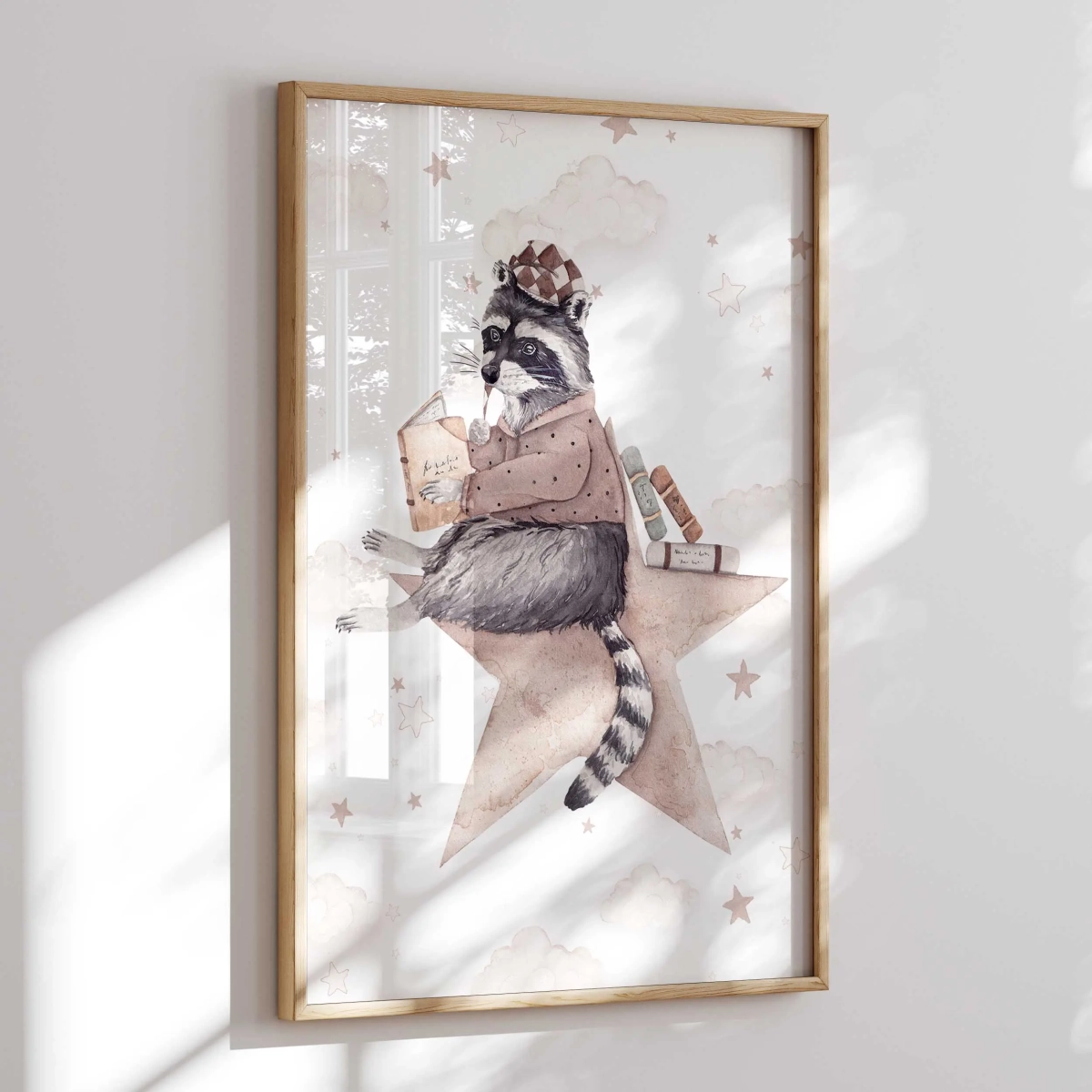 Szop na gwiazdce – plakat do pokoju dziewczynki i chłopca – Mała Pracownia