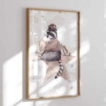 Szop na gwiazdce – plakat do pokoju dziewczynki i chłopca – Mała Pracownia