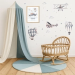 Samoloty Retro – naklejka ścienna dla dzieci – Zestaw 2 – Mała Pracownia