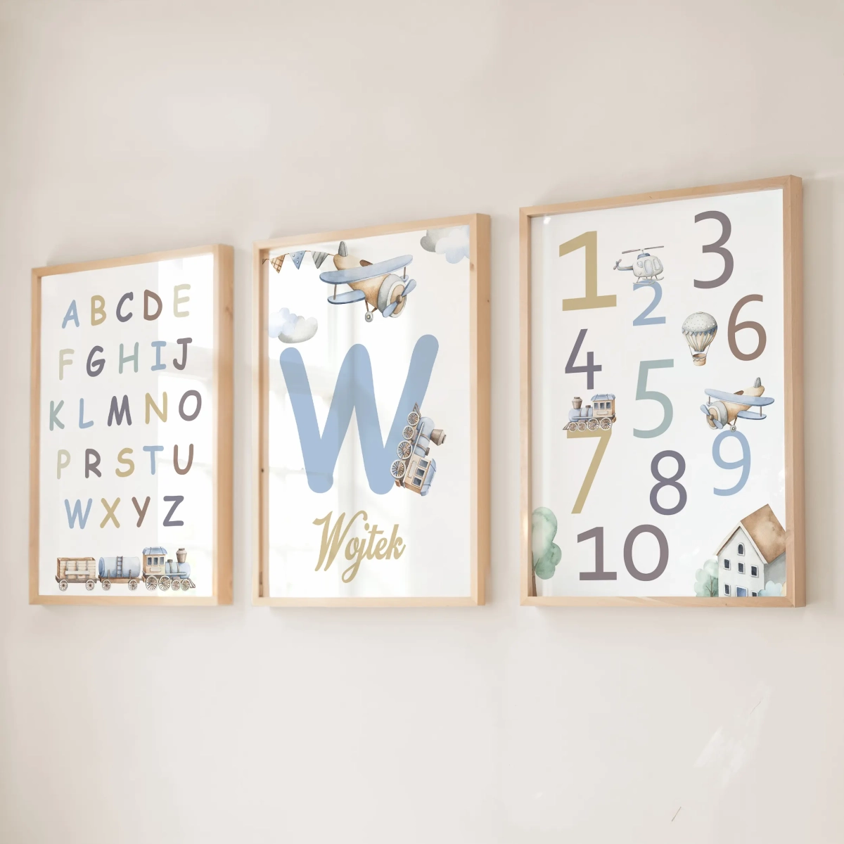 Prezentacja zestawu plakatów Alfabet, Litera i Cyfry (Zestaw IX)