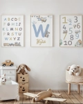 Zestaw plakatów Alfabet, Litera i Cyfry (Zestaw IX)