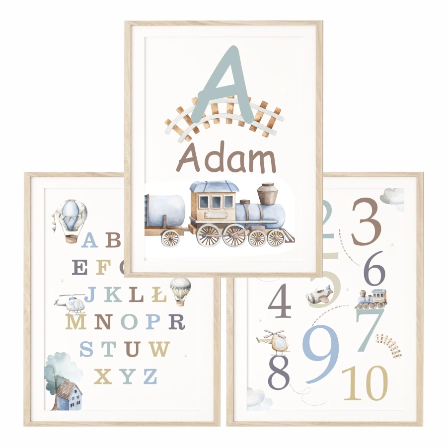 Zestaw plakatów edukacyjnych – aranżacja (Zestaw X)