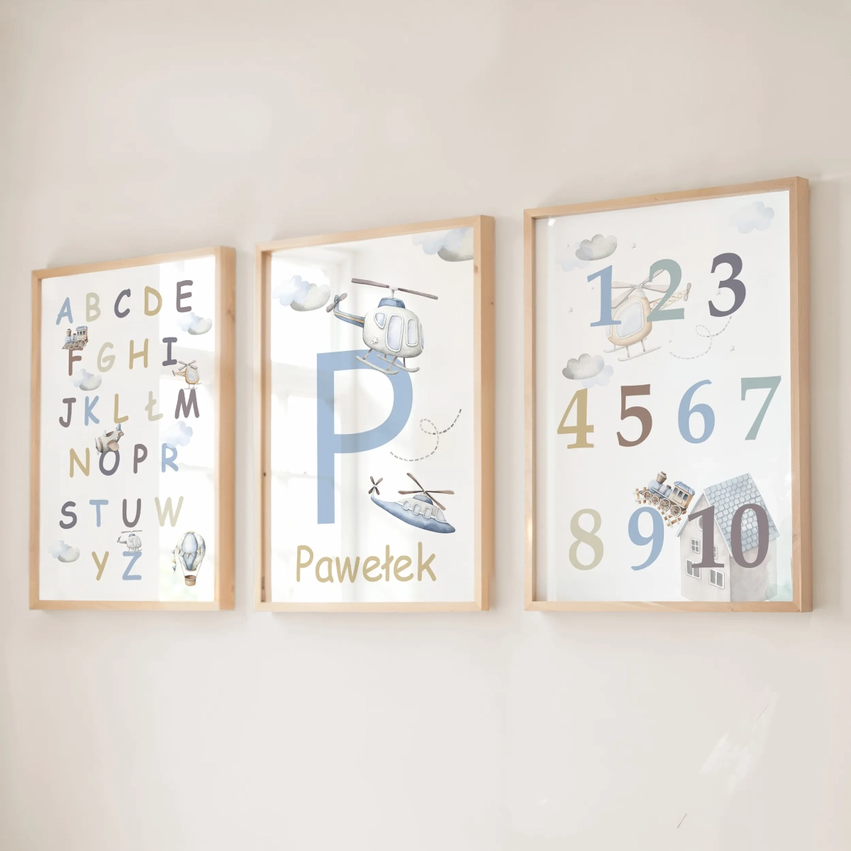 Prezentacja zestawu plakatów Alfabet, Litera i Cyfry (Zestaw XI)