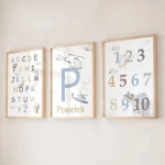 Prezentacja zestawu plakatów Alfabet, Litera i Cyfry (Zestaw XI)