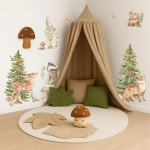 Naklejka na ścianę Leśni przyjaciele w pokoju dziecka – Mała Pracownia