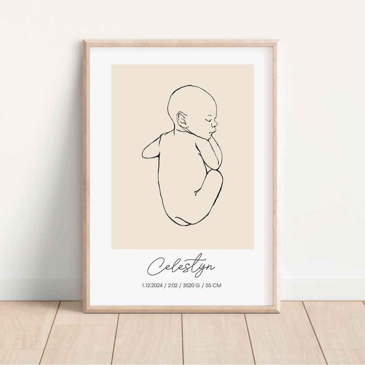 Plakat Line Art dla dziecka Nr 9 – Mała Pracownia