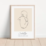 Plakat Line Art dla dziecka Nr 9 – Mała Pracownia