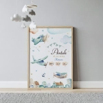 Plakat samoloty dla chłopca – Mała Pracownia