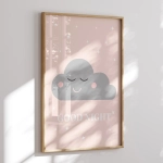 Plakat dla dzieci z napisem Good Night – Mała Pracownia