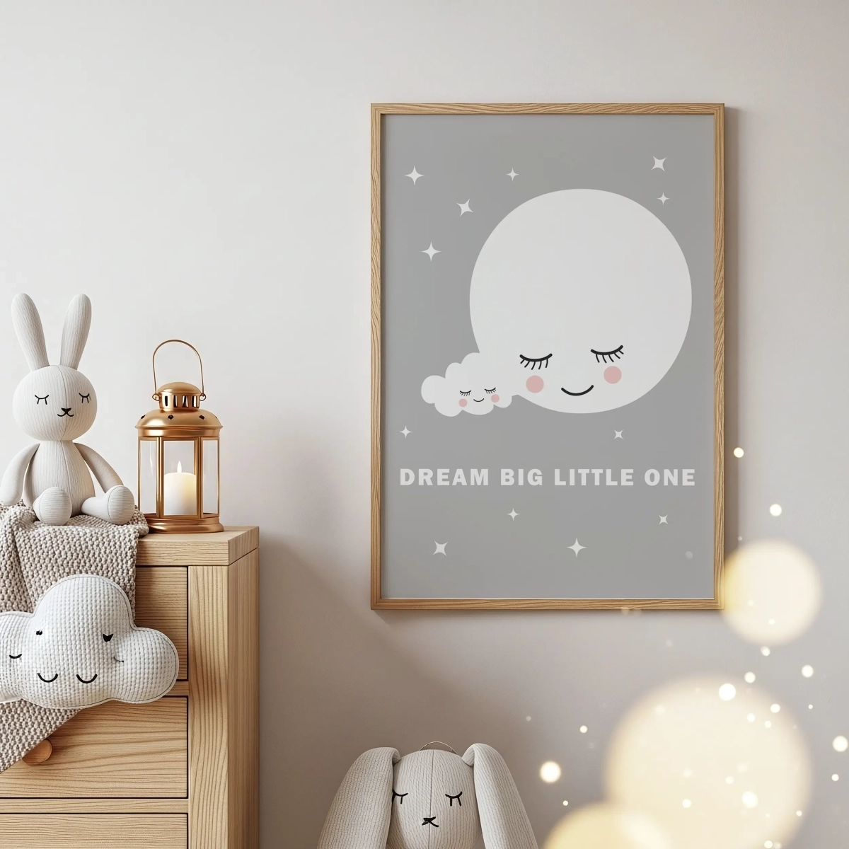 Obrazek Chmurka Dream Big dla dzieci – Mała Pracownia