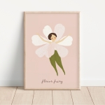 Plakat na ścianę Kwiatowa Wróżka – Mała Pracownia