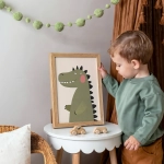 Plakat Dinozaur w pokoju dziecka – Mała Pracownia