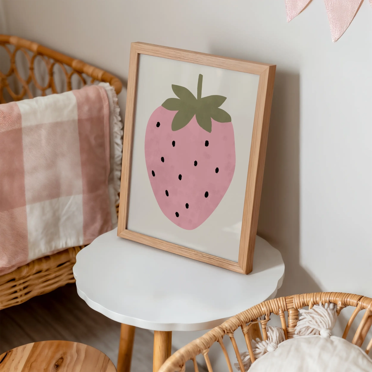 Plakat Truskawka w pokoju dziecka – Mała Pracownia