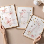 Zestaw 3 plakaty | Jednorożec motyle – Zestaw 5 – Mała Pracownia