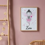 Plakat z baletnicą do pokoju dziecka | Mała Pracownia