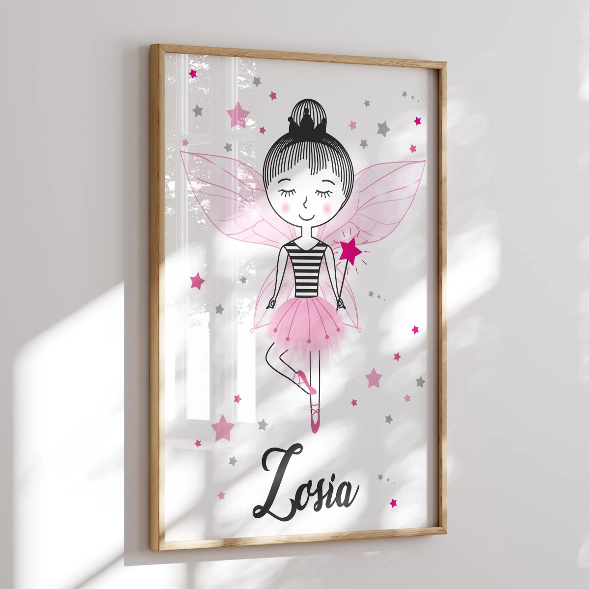 Wróżka baletnica – ilustracja dziecięca na ścianę | Mała Pracownia