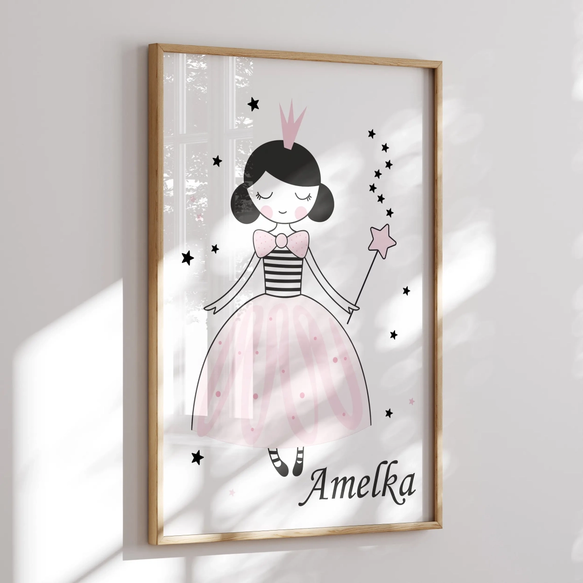 Plakat personalizowany Królewna dla dziewczynki