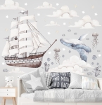 Podniebny ocean – Zestaw Nr 2 naklejki na ścianę dla dzieci