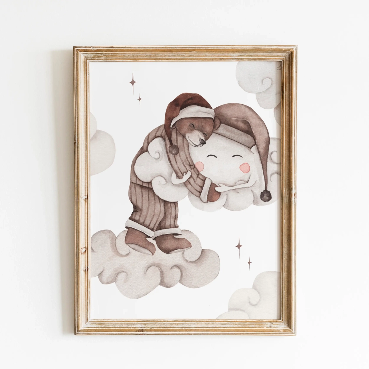 Plakat Miś z chmurką – Sleepy Teddy DK061 – Mała Pracownia