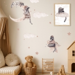 Śpiące Szopy – Naklejka na ścianę dla dzieci – Mała Pracownia