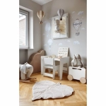 Naklejki na ścianę z beżowo-szarymi balonami i chmurkami – Mała Pracownia