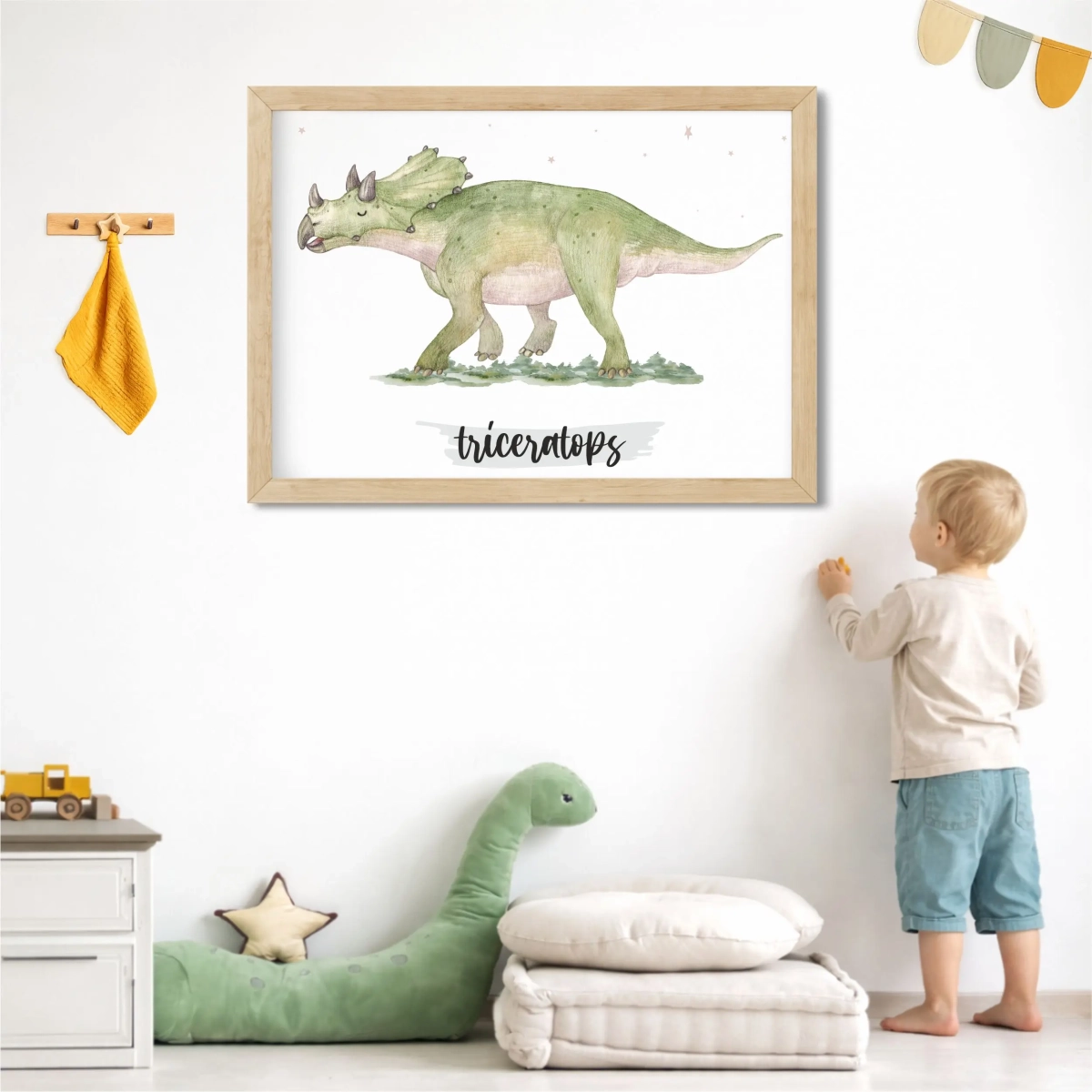 Plakat na ścianę Triceratops | Mała Pracownia
