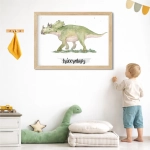Plakat na ścianę Triceratops | Mała Pracownia