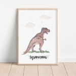 Plakat z dinozaurem Tyranozaur – Mała Pracownia