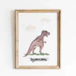 Plakat Dinozaur Tyranozaur na ścianę