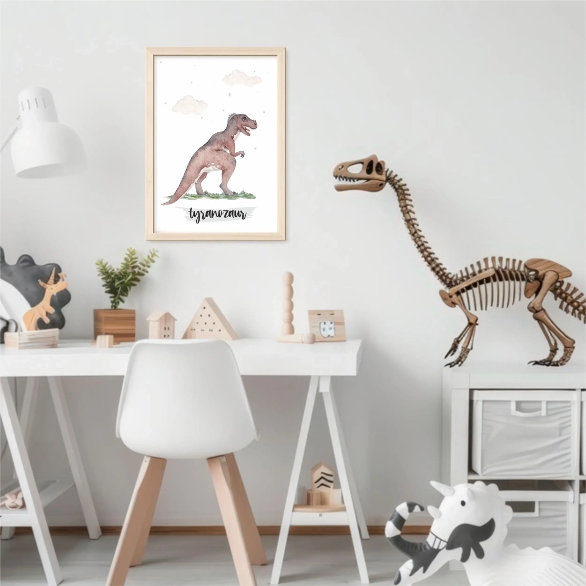 Plakat z dinozaurem Tyranozaur