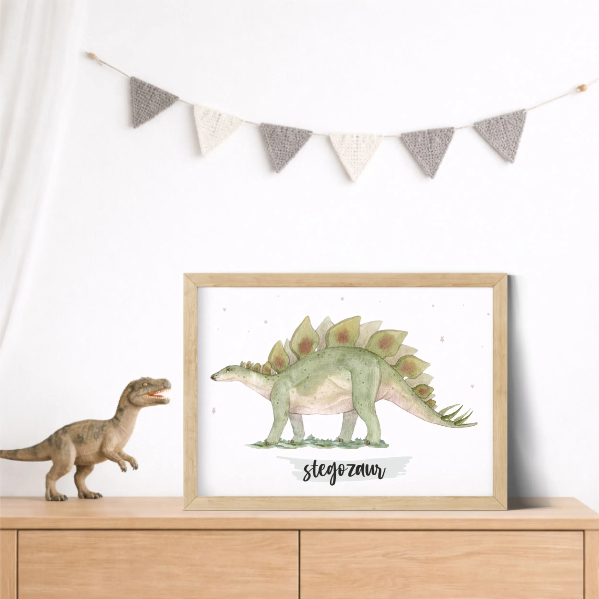 Plakat Dinozaury Stegozaur – Mała Pracownia