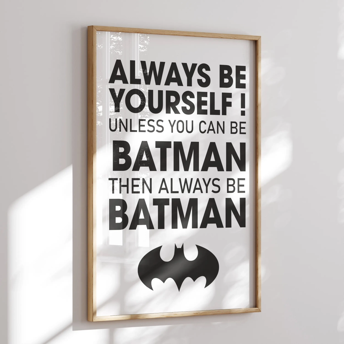 Plakat Batman | Always Be Yourself 3 – Mała Pracownia
