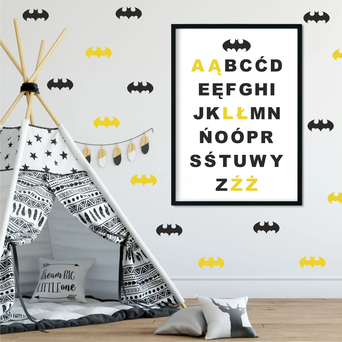 Plakat Batman | Alfabet 1 – Mała Pracownia