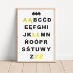 Plakat Batman | Alfabet 2 – Mała Pracownia