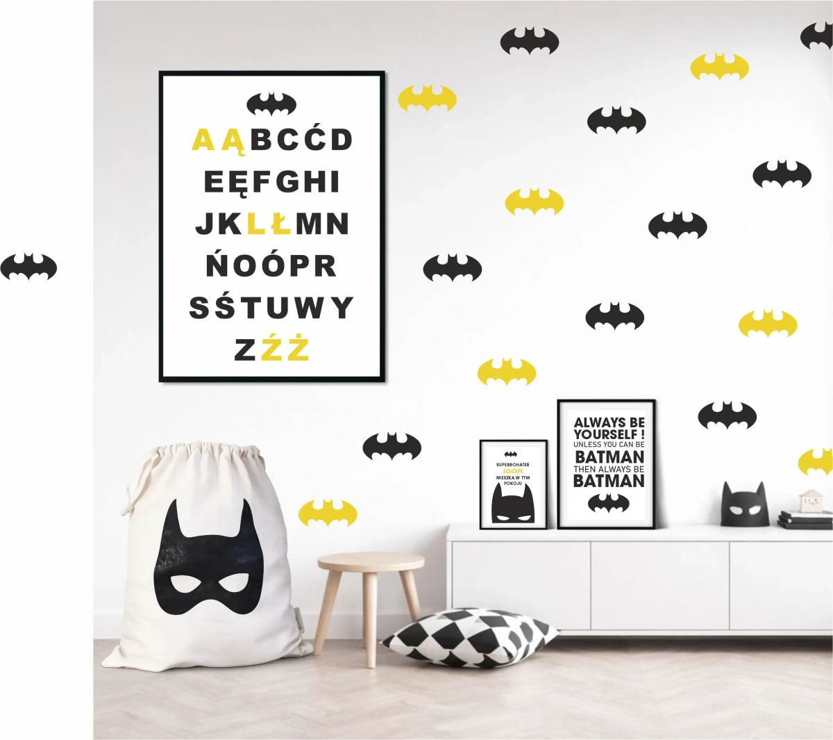 Plakat Batman | Alfabet 4 – Mała Pracownia