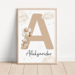 Personalizowany plakat z literą – Mała Pracownia
