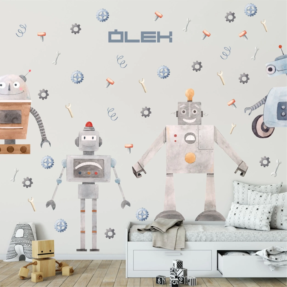 Naklejki Roboty II motyw robotów – Mała Pracownia