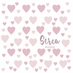 Serduszka pastelowe róż naklejki ścienne dla dzieci – Mała Pracownia