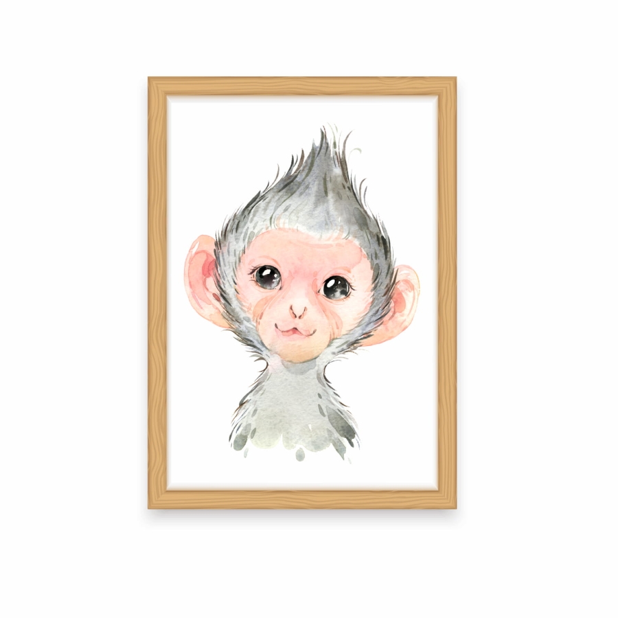 MAŁPKA - PLAKAT,OBRAZEK ,AKWARELA Nr.24.jpg