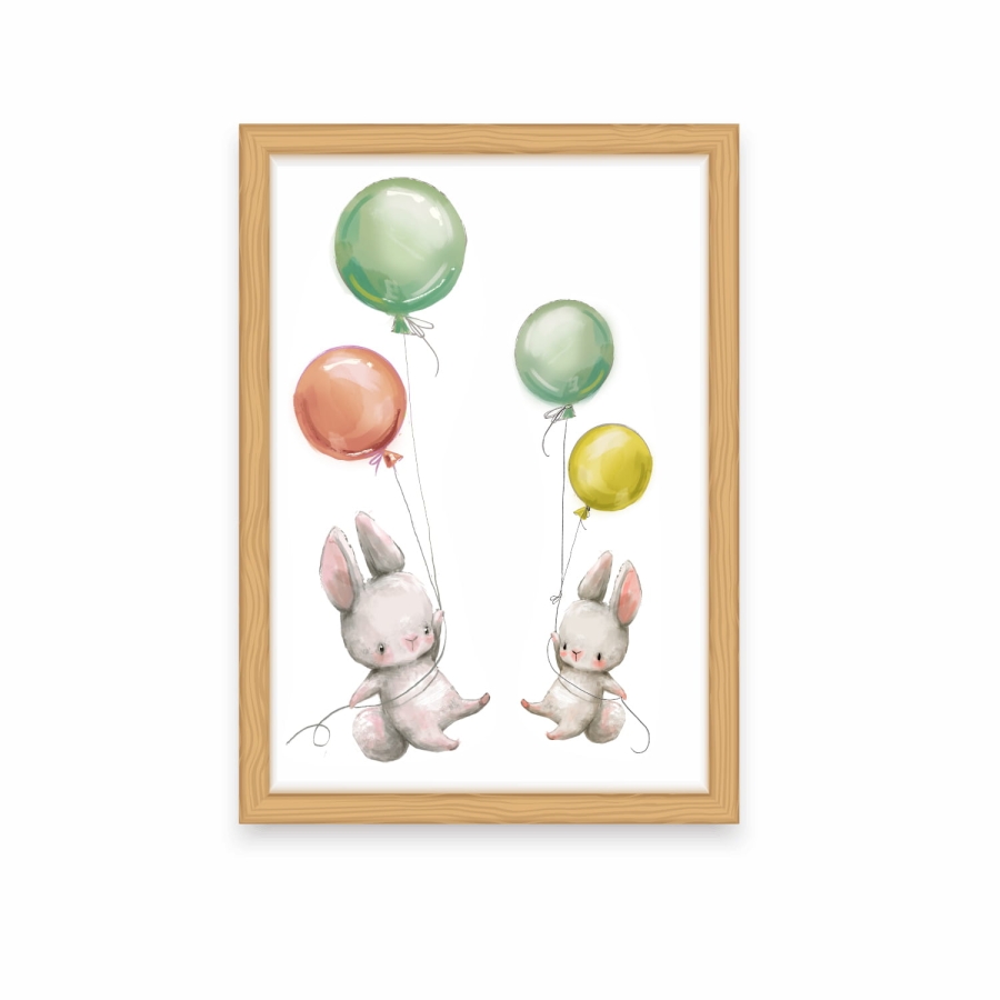 plakaty,obrazki-zajączki,króliczki,balony Nr.8 Mała Pracownia DK.jpg