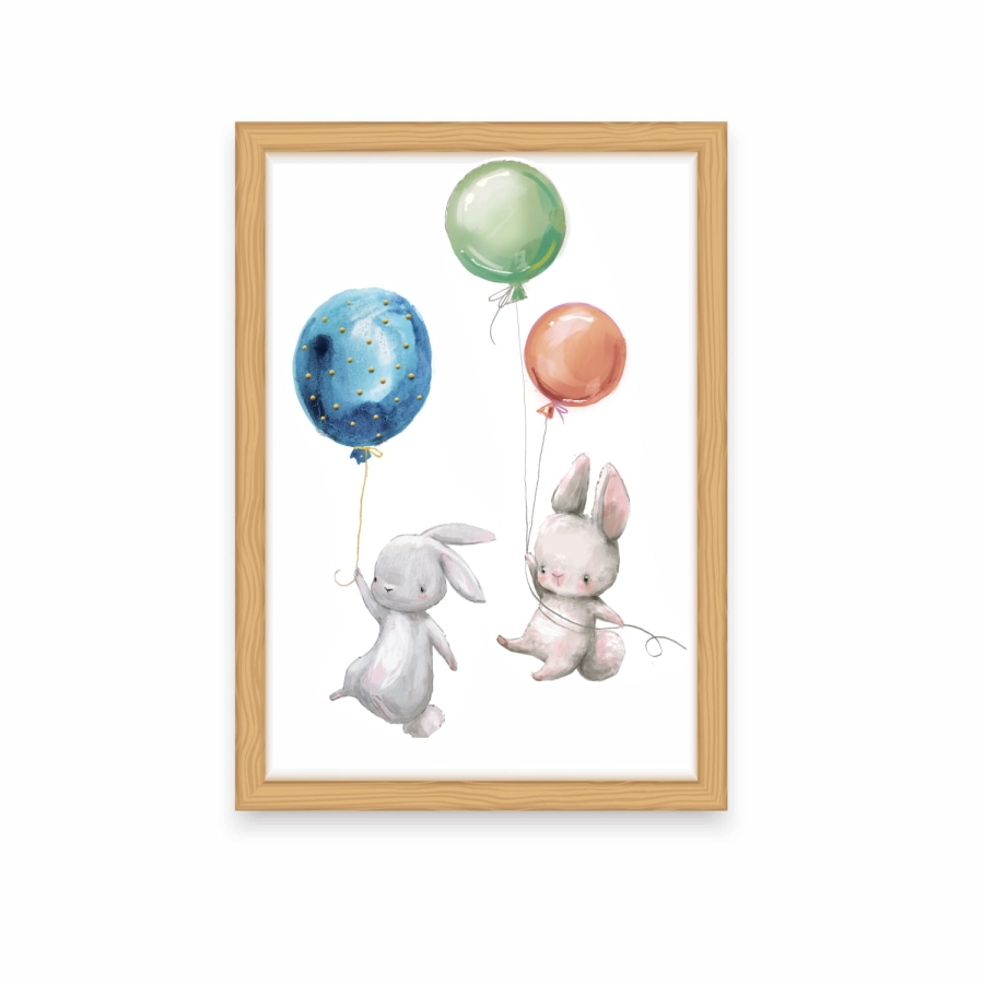 plakaty,obrazki-zajączki,króliczki,balony Nr.12 Mała Pracownia DK.jpg