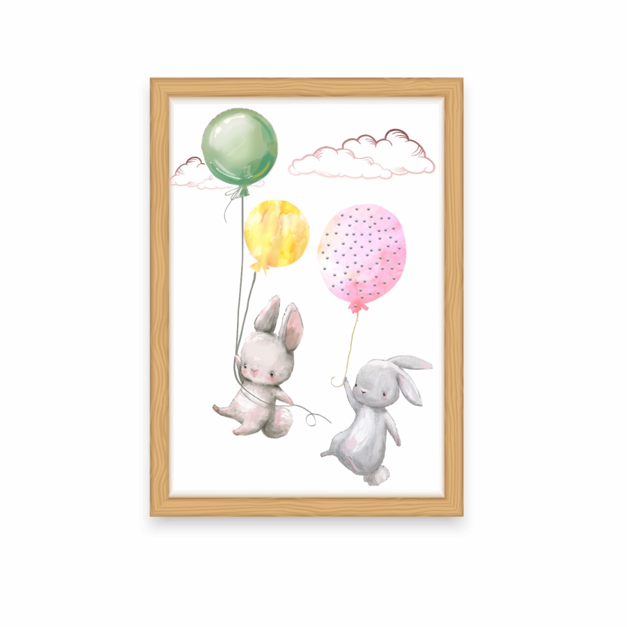plakaty,obrazki-zajączki,króliczki,balony Nr.17 Mała Pracownia DK.jpg