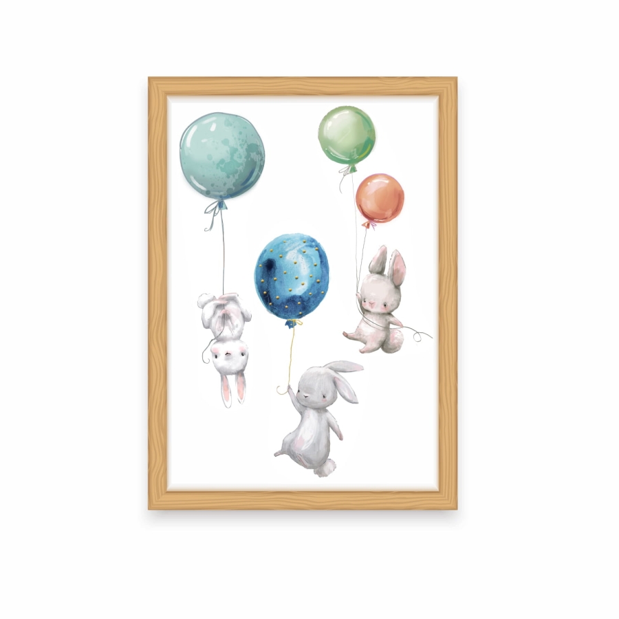 plakaty,obrazki-zajączki,króliczki,balony Nr.25 Mała Pracownia DK.jpg