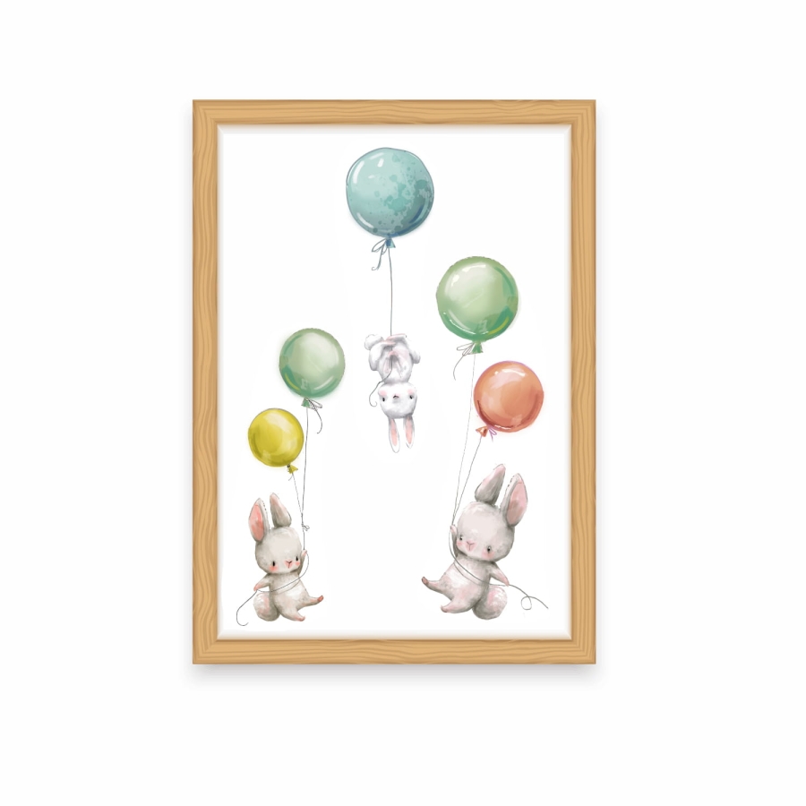 plakaty,obrazki-zajączki,króliczki,balony Nr.27 Mała Pracownia DK.jpg